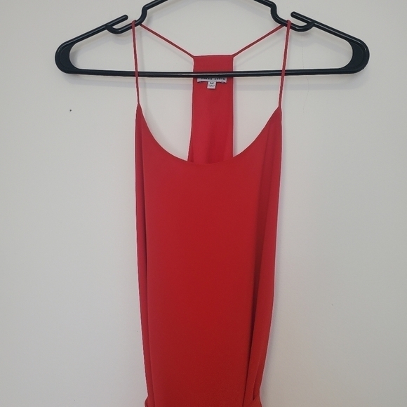 Naked Zebra Red Dress with waist tie - Picture 4 of 6